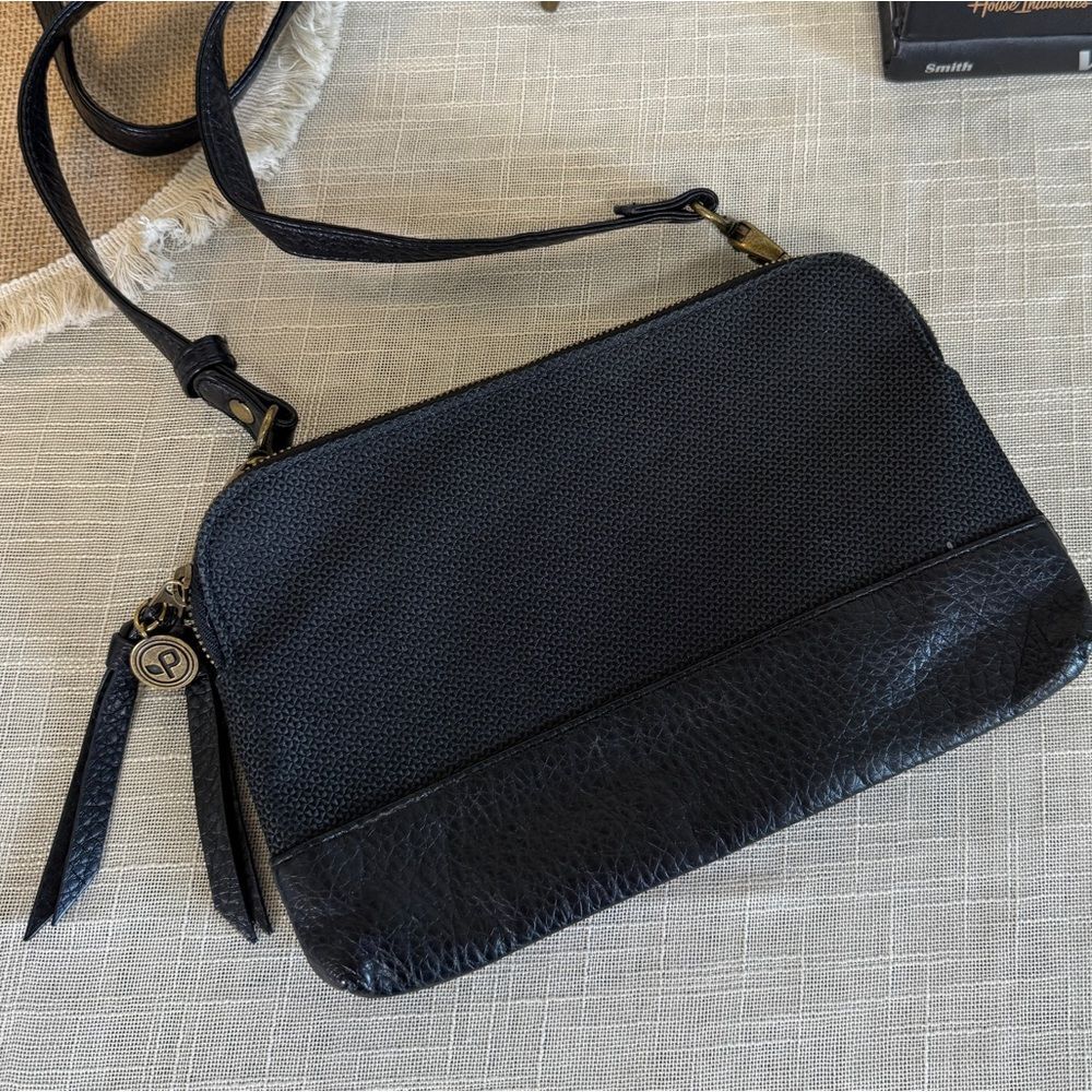 Pistil Black Crossbody Bag Convertible Purse Clutch